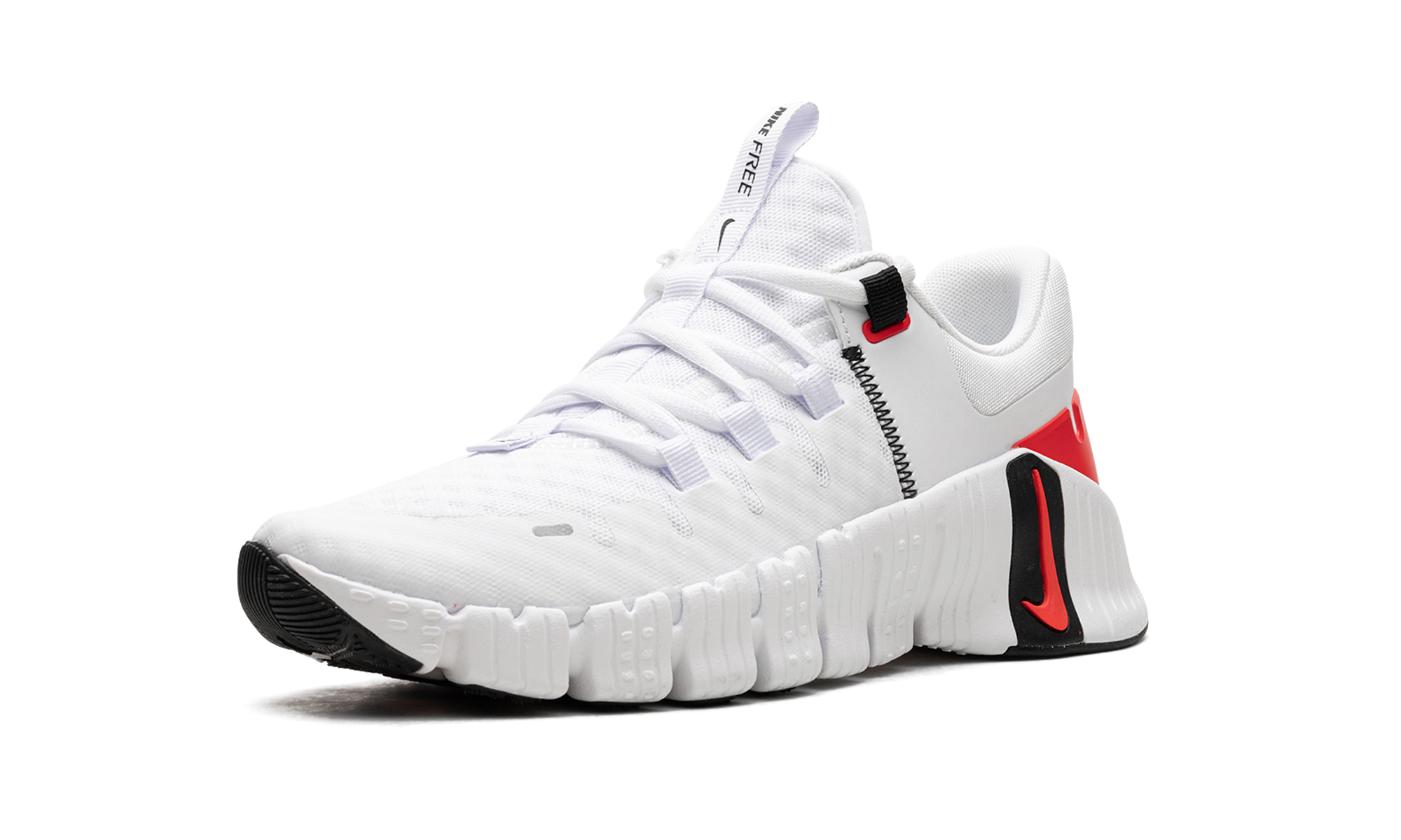 Free Metcon 5  White Bright Crimson