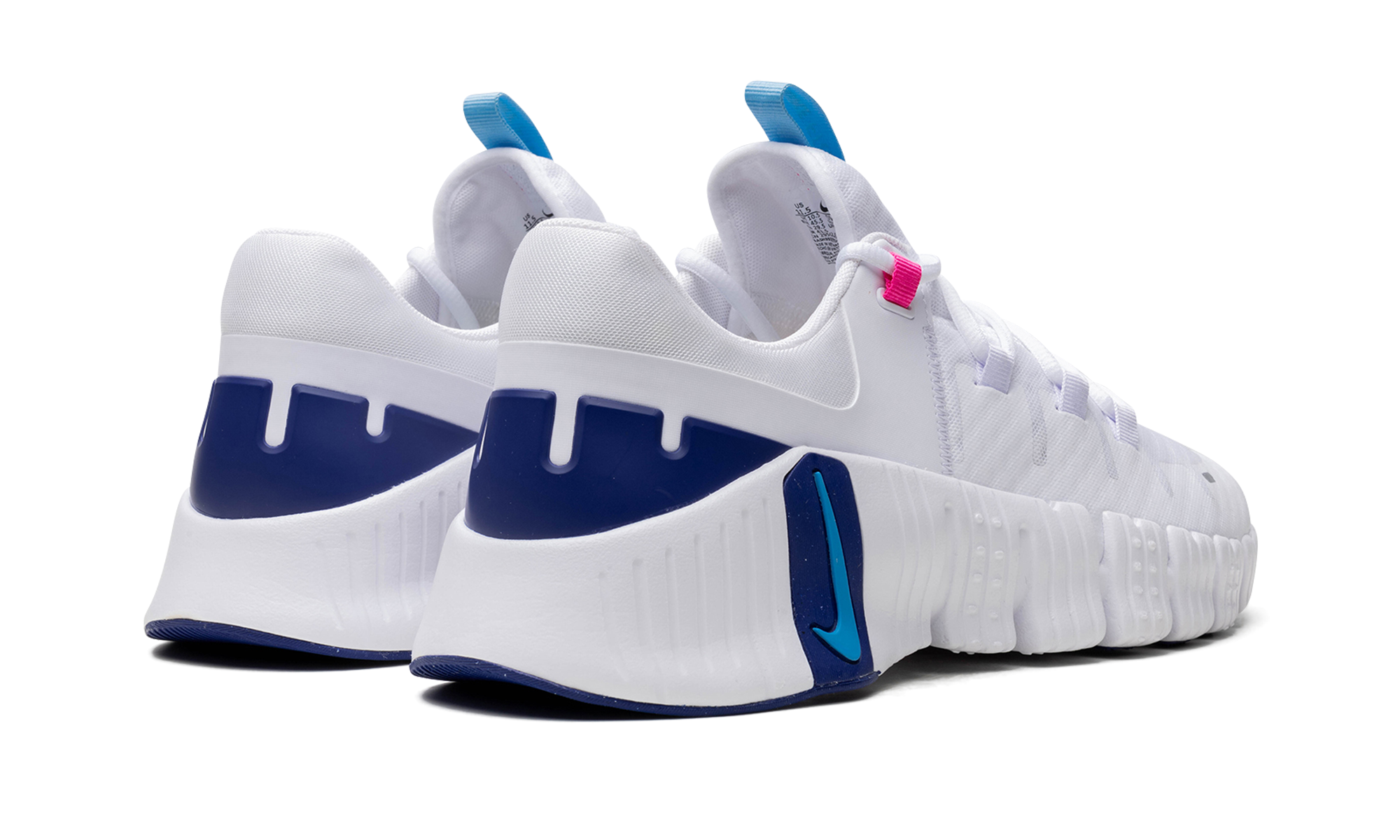 Free Metcon 5  White Aquarius Blue