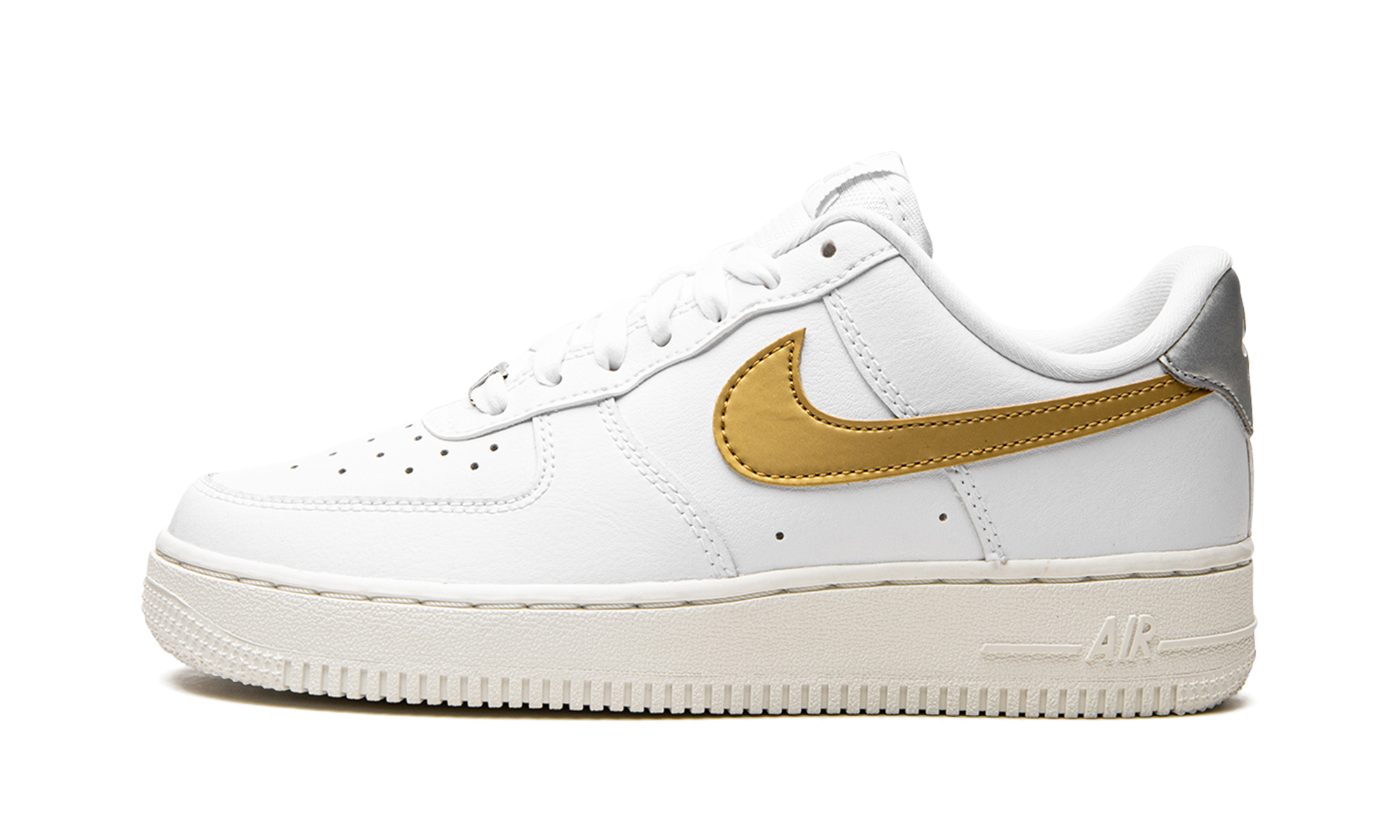 AIR FORCE 1 MNS WMNS  White / Gold / Silver