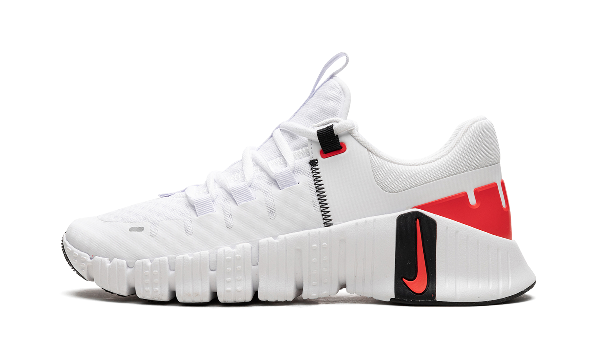 Free Metcon 5  White Bright Crimson