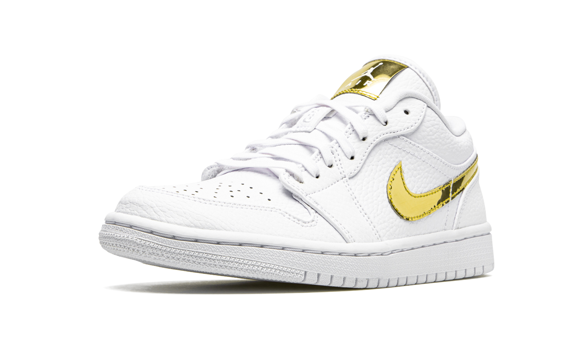 AIR JORDAN 1 LO SE WMNS  White Metallic Gold