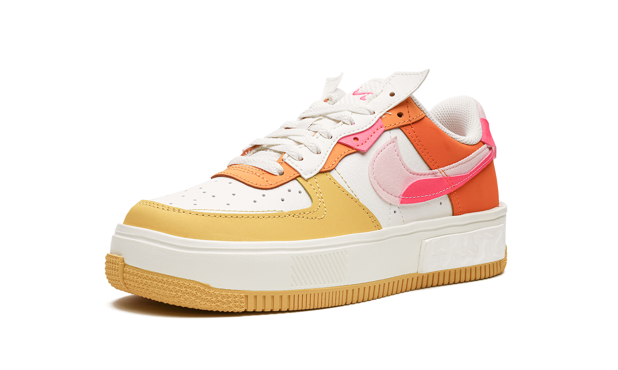 AIR FORCE 1 FONTANKA MNS WMNS  Summit White/Solar Flare/Medium Soft Pink/Hyper Pink