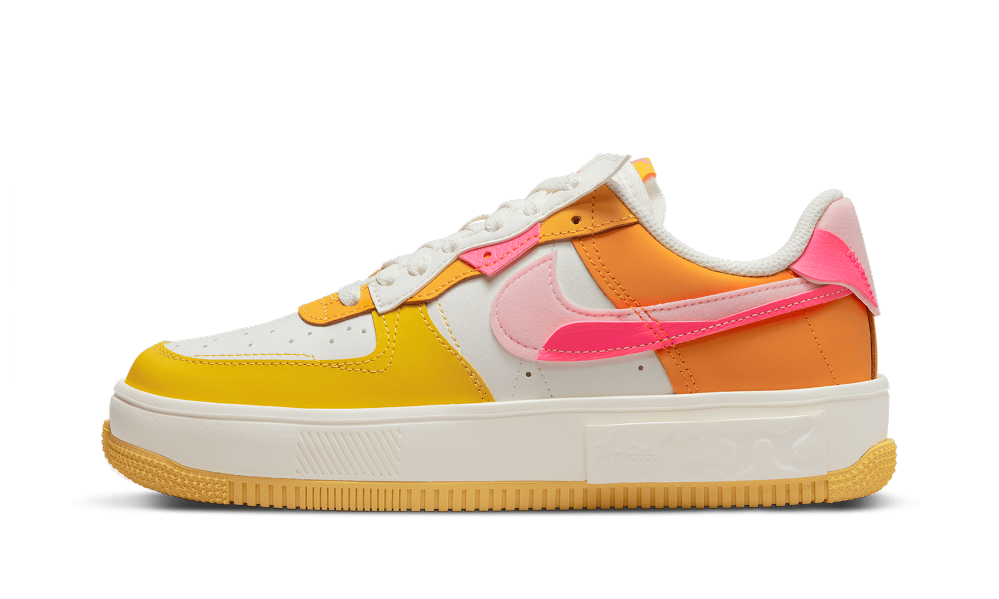 AIR FORCE 1 FONTANKA MNS WMNS  Summit White/Solar Flare/Medium Soft Pink/Hyper Pink