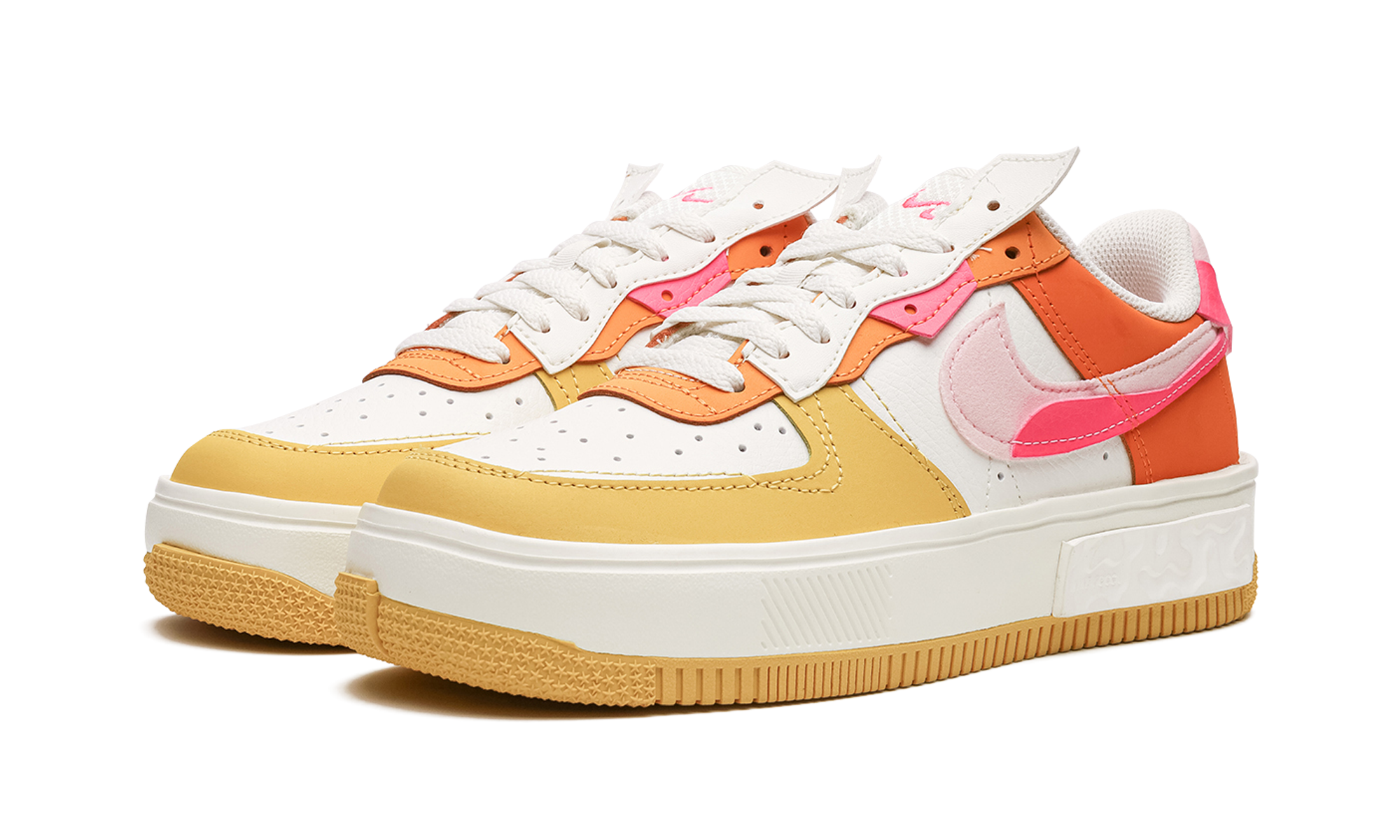 AIR FORCE 1 FONTANKA MNS WMNS  Summit White/Solar Flare/Medium Soft Pink/Hyper Pink