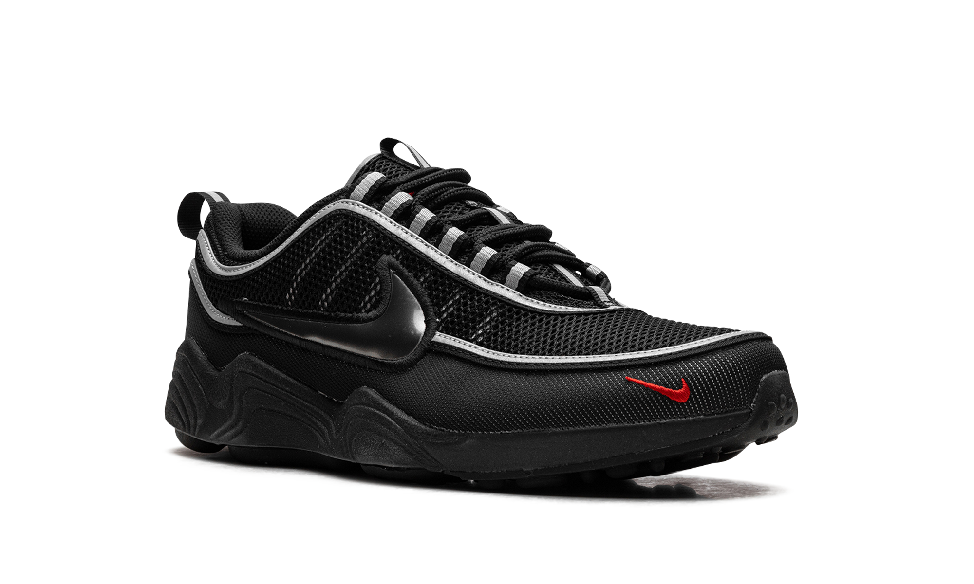 Air Zoom Spiridon  Black / Metallic Silver