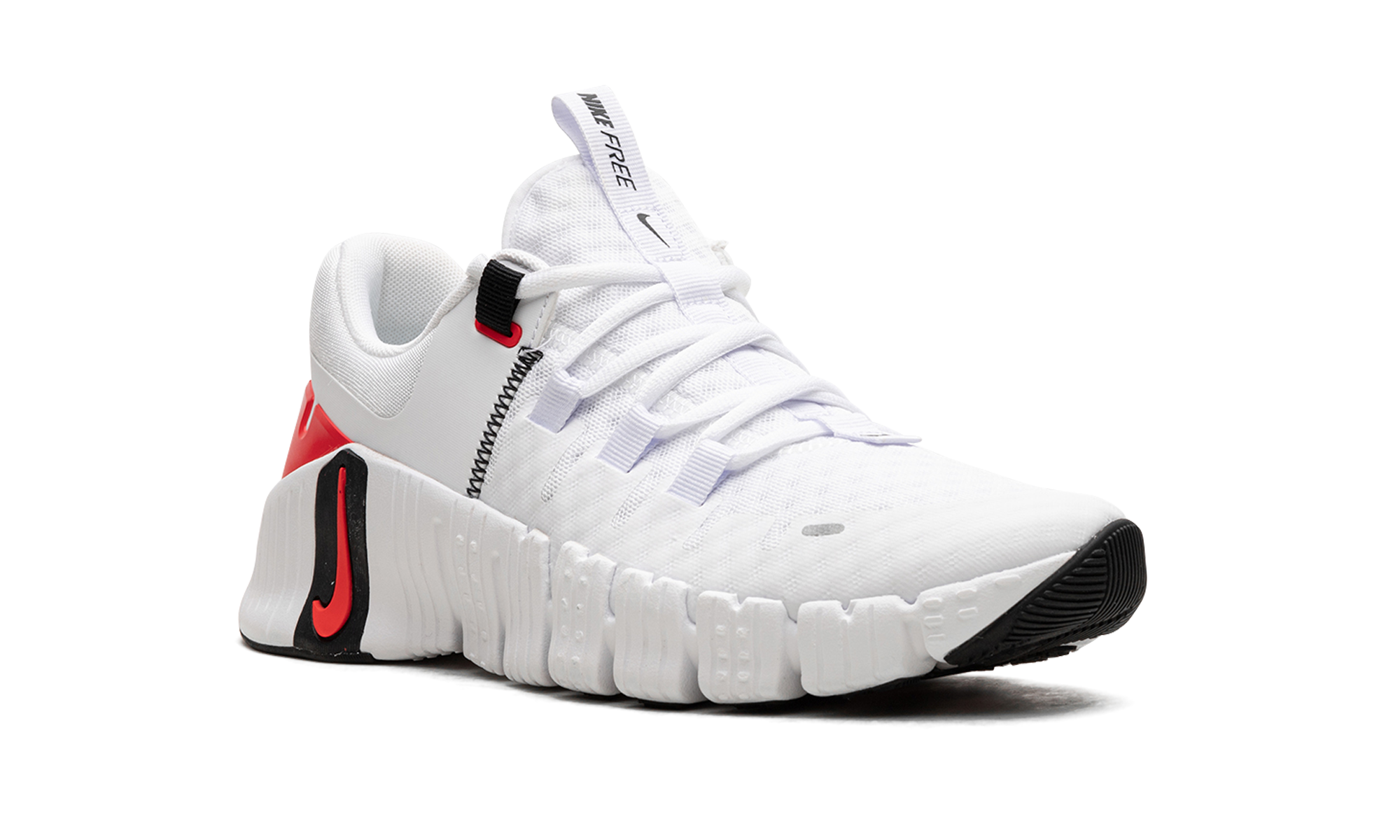 Free Metcon 5  White Bright Crimson